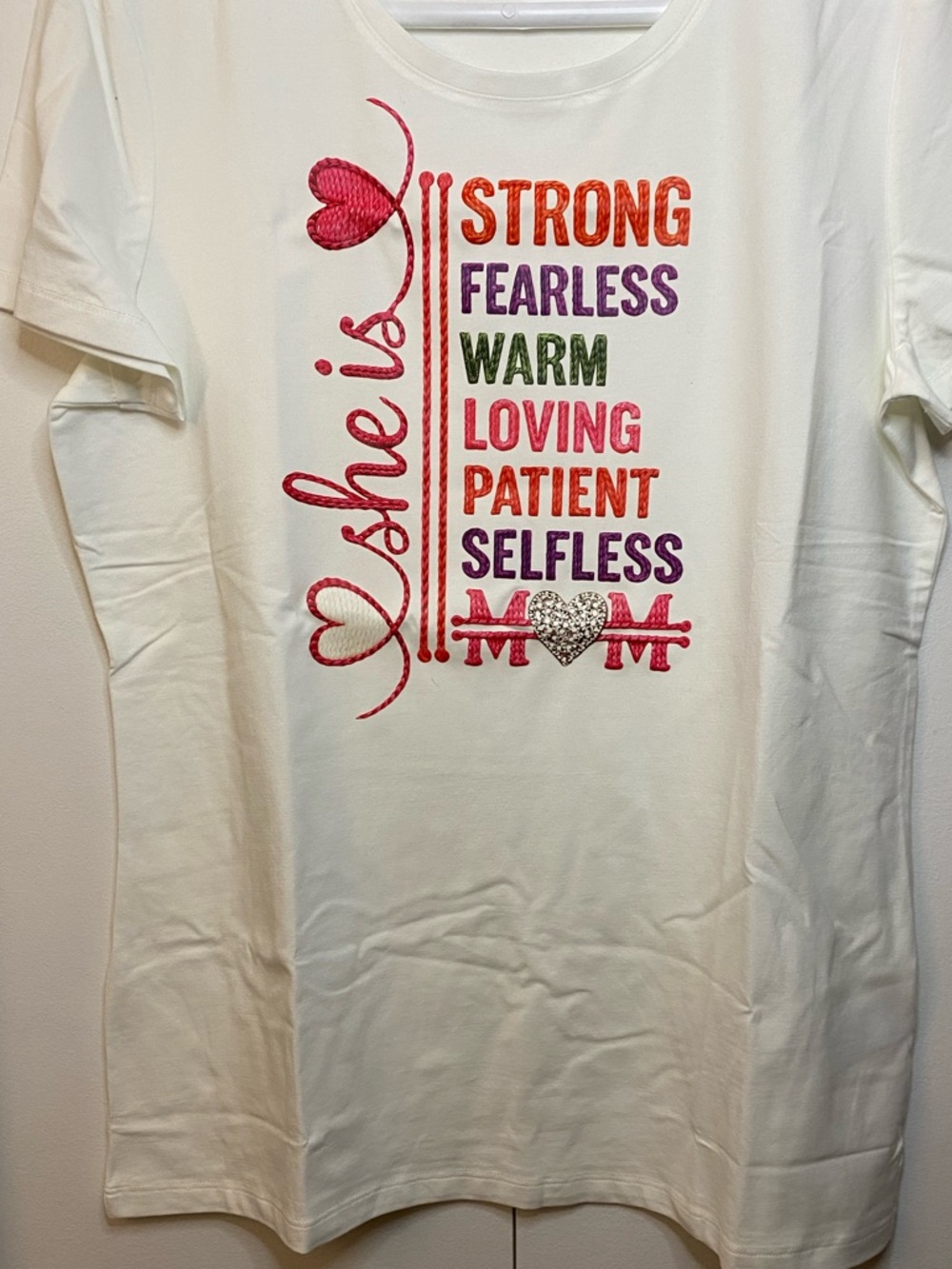 Graphic “She Is” White Tee